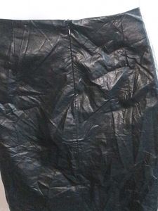 Black Leather Mini Skirt