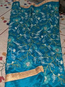 Teal Indian Dress Material