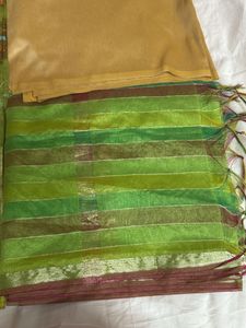 Elegant Green Banarasi Suit Set