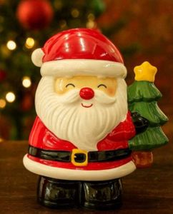 Christmas Santa Ceramic Cookie Jar