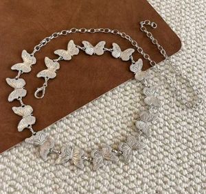 Silver Butterfly Belt/ waistchain