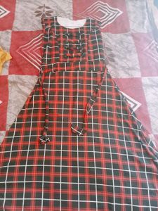 Plaid Sleeveless Dress