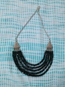 Black Beaded Necklace