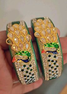 Elegant Peacock Design Bangles