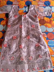 front and back thread work kurti
