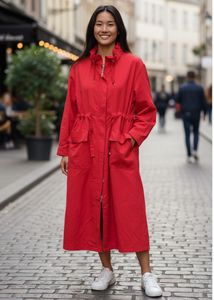 Red Casual Coat