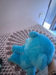 4 Feet Blue Teddy Bear In Really Good Condition