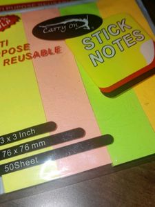 Multi Purpose Reusable Sticky Notes For Students