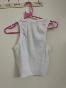 Zudio NY State White Tank