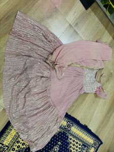 Dusty Rose Anarkali Dress