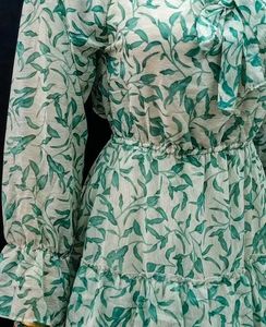Floral Ruffle Mini Dress