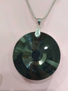 Black And Silver Crystal Necklace