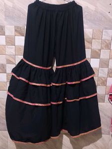 Black Sharara Set