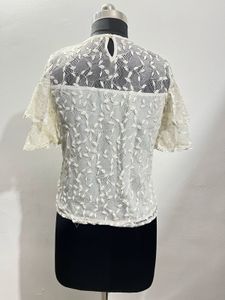 Lace Ruffle Top
