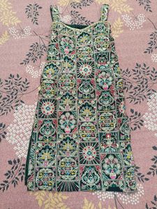 Fully Embroidered Kurta with sleeves