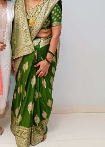Beautiful Green Saree💚💚💚