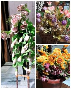 Combo Of Multiple Flower Bunches Without Pot