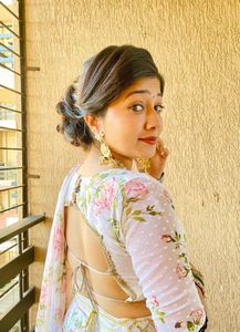 Ready To wear Floral Print Saree with Blouse