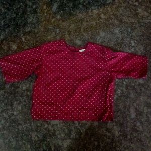 Polka Dot Marron CropTop