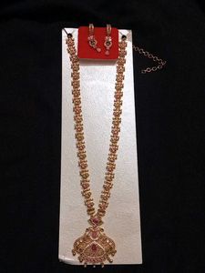 Haaram With Two Set Of Matching Earrings