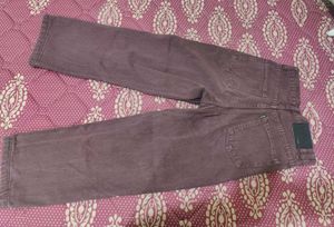 Brown Straight Leg Jeans