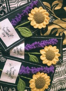Crochet Flower Cards