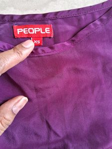 People Extra Small Size One Piece In Wine Color