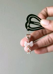 Coquette Heart Hair Clips (2pcs)