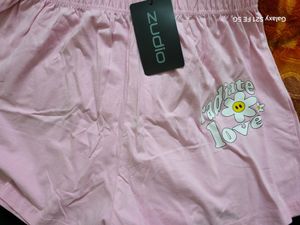 Zudio Pink Colour Women Short XXL Size