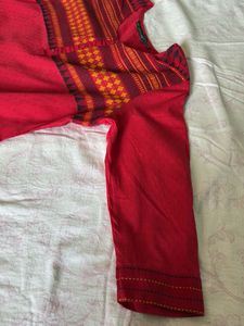 Straight Kurta-Red