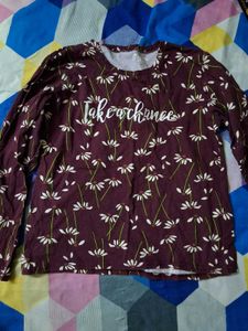 Floral Print Long Sleeve Top