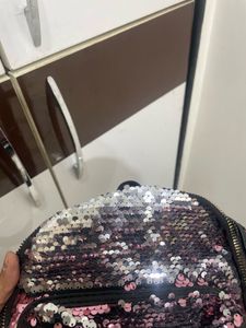 Pink Sequin Mini Backpack✨