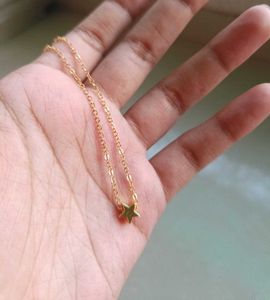 Little Star Pendant Gold Necklace💛✨
