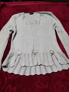 🌸 Cute Girl's Knitted Sweater