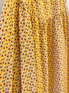 UNIQLO Yellow Floral Sundress (no top)