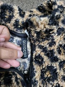 Leopard Print Fleece Jacket