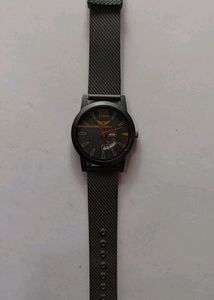 Lois Caron Black Analog Watch