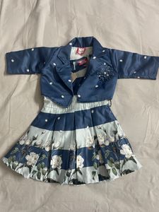 Kids Frock With Jacket