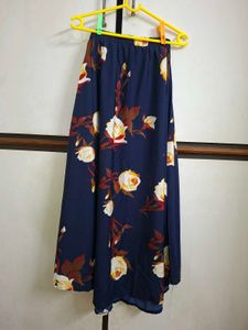 Floral Print Off-Shoulder crop Top + skirt