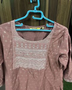 Neww Beautiful Mauve Kurti Size L