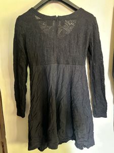 Black Lace Mini Dress