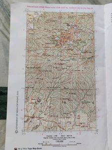 Topo Map Book For Icse Class 10 Consisting Of Topographical Maps From 1984 - 2019 Board Examinations