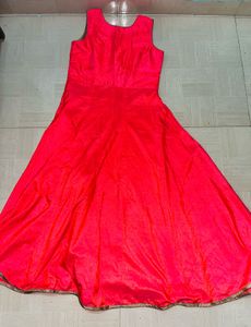 Elegant Pink Gown with Embellishments