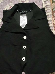Sleeveless Black Top
