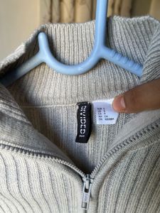 H&amp;M Knitted Zip Up Cardigan