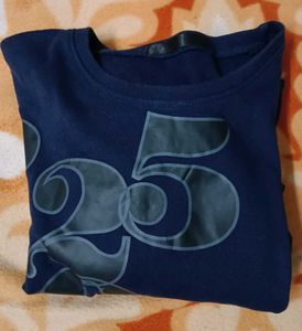 Printed Navy Blue Sweatshirt