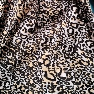 Leopard Print Off-Shoulder Top