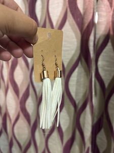 White Cute Earrings