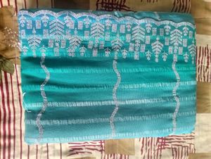 Latest fashion trends Elegant Teal Saree
