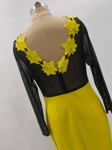 Elegant Yellow Maxi Dress